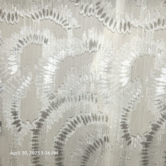 FINN & GRACE Silky White Semi Sheer Long Sleeve Blouse - Picture 5 of 6